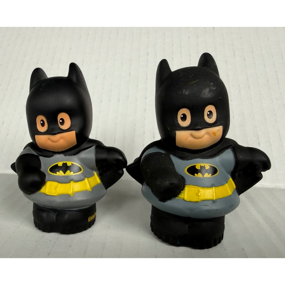 Fisher-Price Little People Batman DC Super Friends Figures Set of 2 W6172